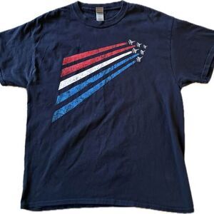 Thunderbirds Fighter Jet T-Shirt Large